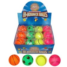 High Bounce Foam Sports Face Balls 6cm Pink Green Yellow Orange (1, 4 or 24)