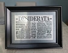 Desiderata Framed Verse