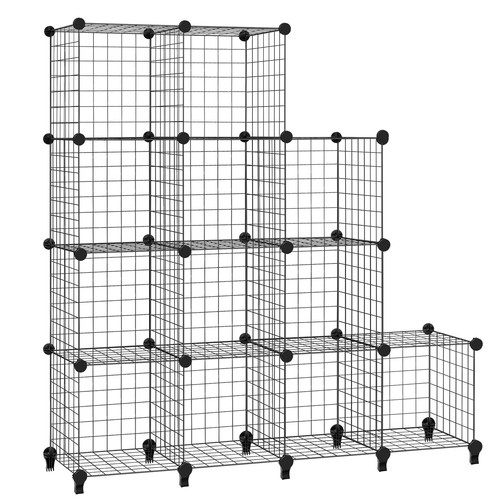 Diy cube metal wire rack - wire,