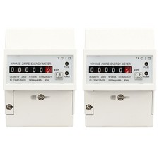 2X Electricity Meter Single Phase Energy Meter Mechanical Counter 230V Grade1