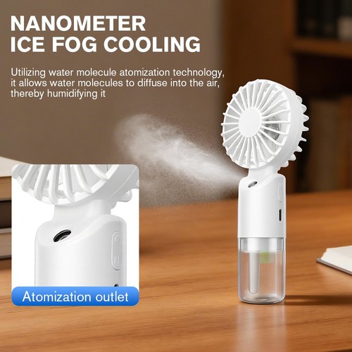 Portable handheld misting fan - portable,
