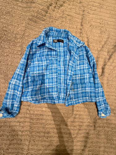 Zara women blue tweed - women’s,