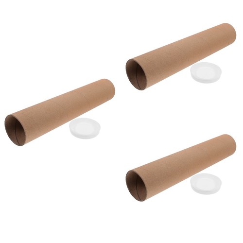 Paper craft tubes khaki - paper,