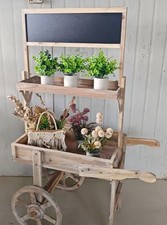 Wooden plant trolley cart - plant,