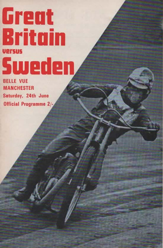 Belle vue speedway programme - belle,