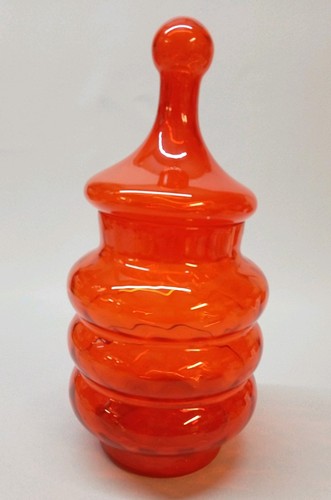 Vintage empoli orange glass - vintage,
