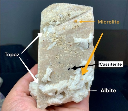 Rare microcline feldspar with - microcline,