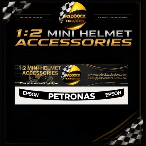 Mini helmet visor strip - 1:2,
