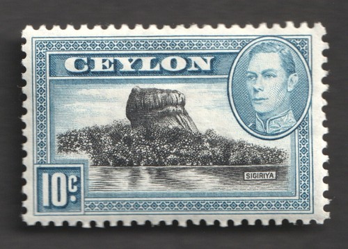 Ceylon king george - king, 10c