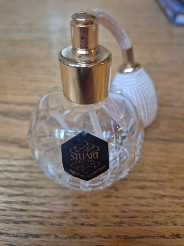 Stuart crystal perfume bottle - stuart,