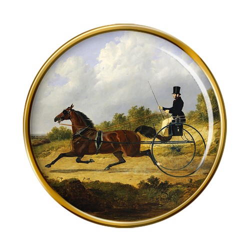 Horse and gig herring lapel - horse,