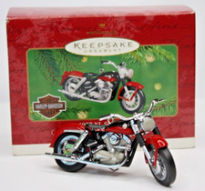 2001 Die Cast Harley Davidson Motorcycle Ornament 1957 XL Sportster Hallmark