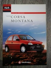 VAUXHALL CORSA MONTANA Special Edition 3 5 Door 1.2 1.4 UK Brochure March 1998