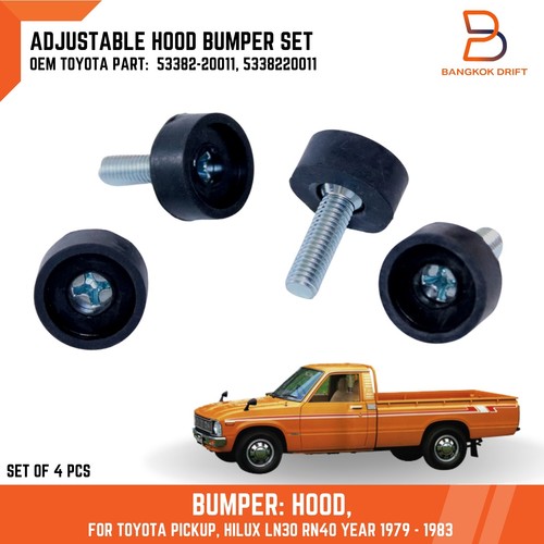 Adjustable hood bumper cushion - hood,