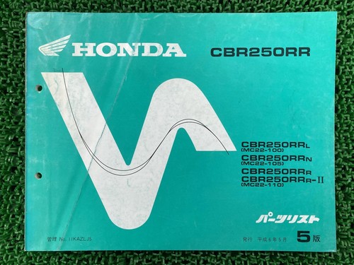 Cbr250rr parts list 5th - list,