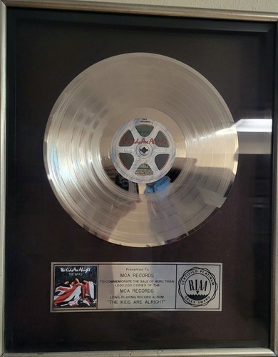 The who riaa platinum award - riaa,