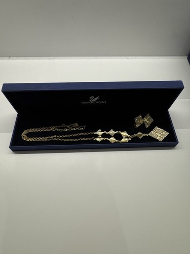 Swarovski gold tone necklace - swarovski,