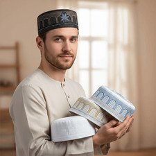 Men Islamic Prayer Hat Muslim