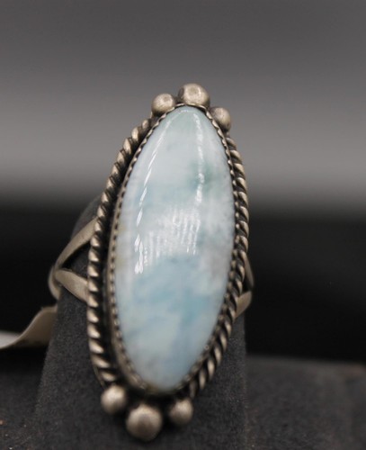 Larimar and sterling silver - sterling,