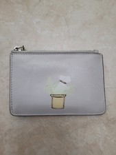 Radley London Small Leather Wallet Purse Card holder Dog Potted Plant Logo