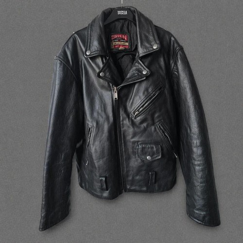 Vintage black biker jacket - biker,