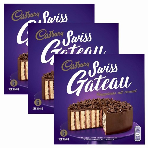 Cadbury swiss gateau milk - 3x,