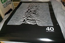 JOY DIVISION -UNKNOWN PLEASURES 40TH ORIG POSTER NEW ORDER CONVENTION ONLY PUNK