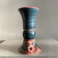 Jersey Pottery Green Trumpet Shape Vase