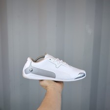 UK 9 - Puma BMW White Drift Cat Mens F1 Driving Trainers Shoes 339934-02