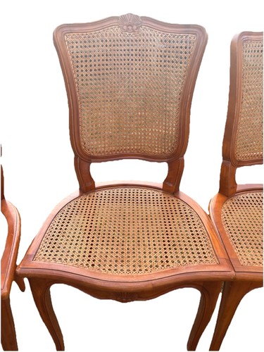 French louis cane chairs - french,