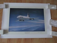 "A Hard Act to Follow" by Ronald Wong - British Airways Concorde art print signd