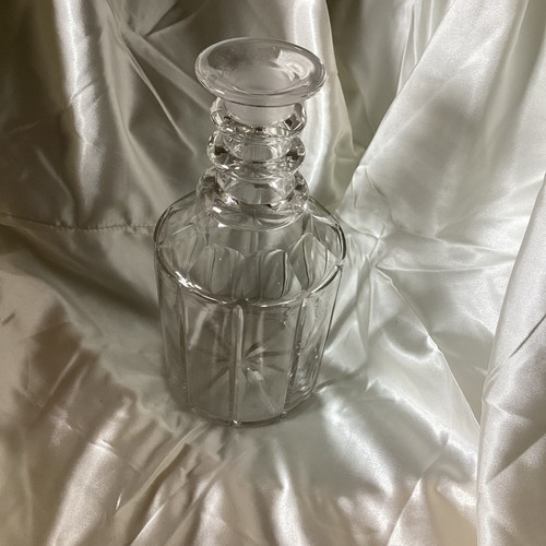 Antique glass decanter triple - antique,