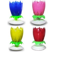 Musical Lotus Birthday Candle