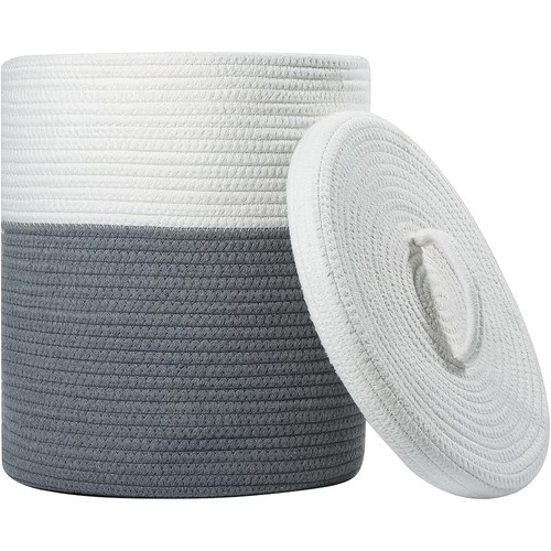 Round fabric storage basket - ,