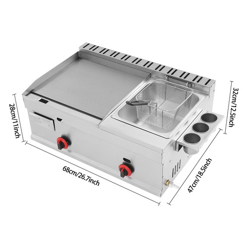 Commercial deep fryer - fryer, 6l