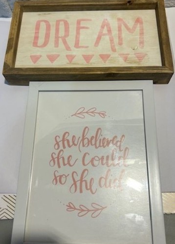 Girls room wall decor - room,