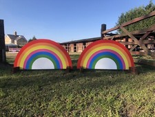 Horse & Pony Pair Of Rainbow Show Jump Fillers 55cm