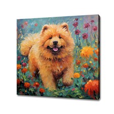 Chow Chow Dog Puppy Colourful