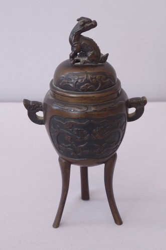 Vintage chinese bronze incense - chinese,