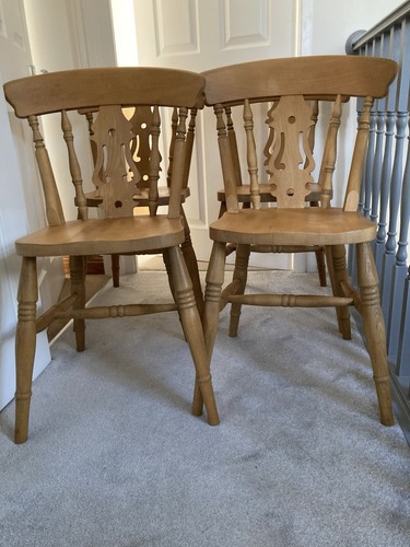 Antique pine fiddle - antique, back
