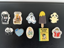 VINTAGE CHILDRENS ERASERS BUNDLE OF 10 RUBBERS