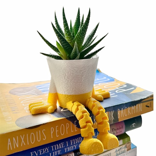 Sitting planter pot with - planter,
