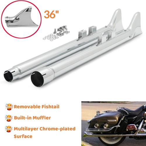 Chrome fishtail exhaust - fishtail,