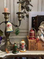 Set Of 4 Kashmiri Hand Painted