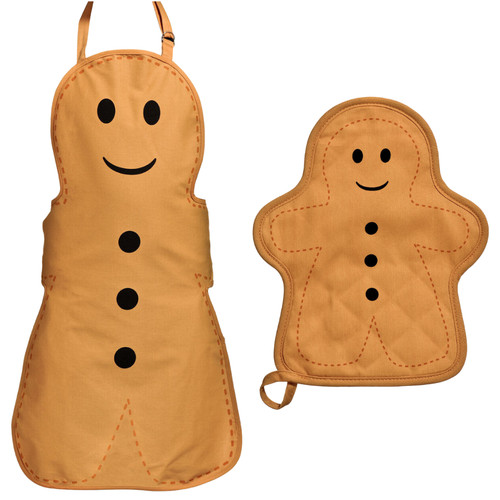 Gingerbread man apron - man, apron,
