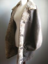 MENS SHEEPSKIN SHEARLING JACKET COAT 44 46 48 leather KEENAN VINTAGE aviator
