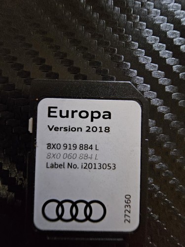 Audi sat nav card - audi,