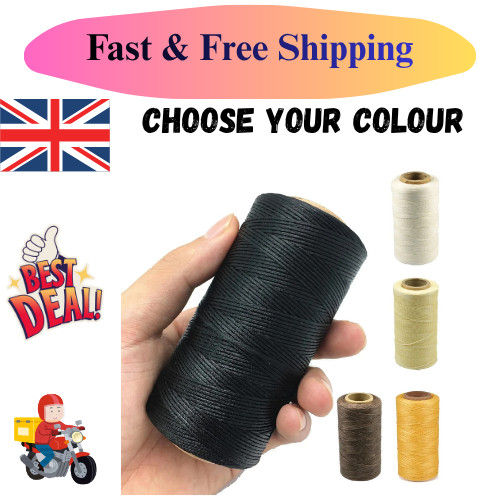 260m waxed nylon - 260m, leather
