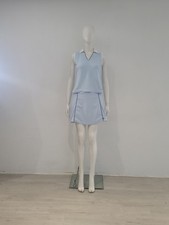 Nike Dri-Fit Skirt Co-Ord UK 8 10 EU 36 38 Tank-Top Skirt 2-Piece Set Blue Y2K