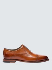 NEW Oliver Sweeney Banbury Mens Leather Semi-Brogue Oxford Shoes Tan - Size 7